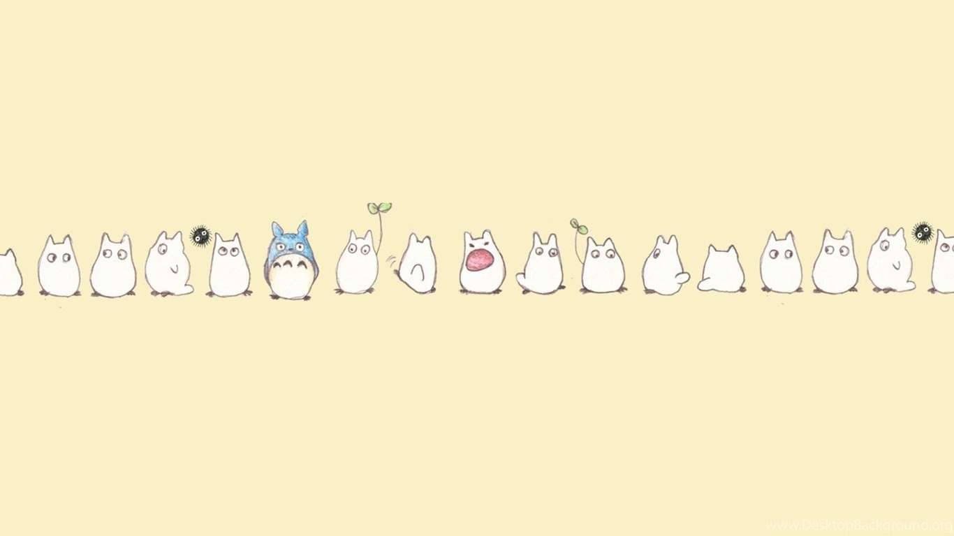 Cute Aesthetic Pc Ghibli Totoros Background