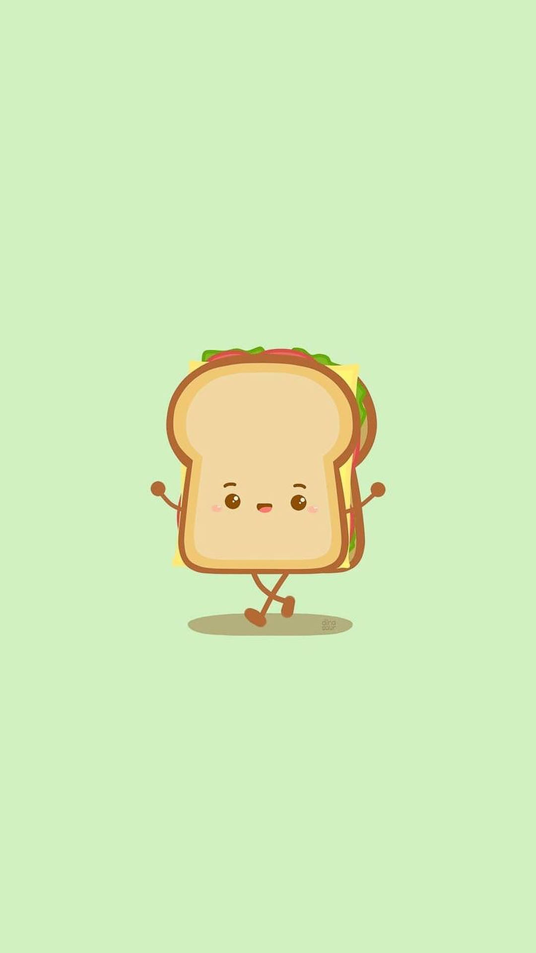 Cute Aesthetic Sandwich Background