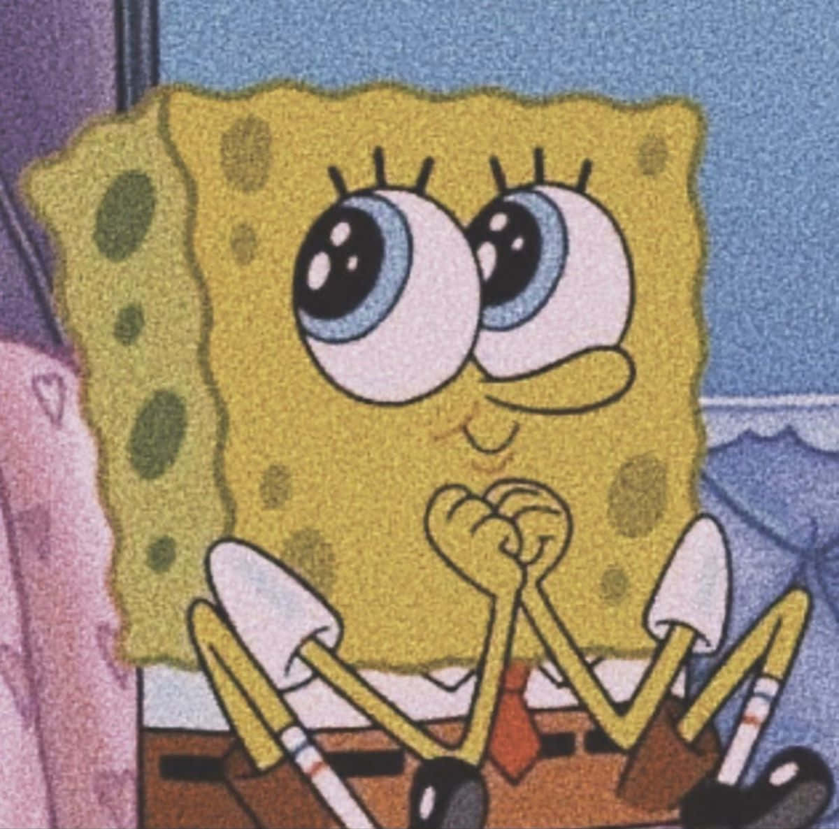 Cute Aesthetic Spongebob Cartoon Background