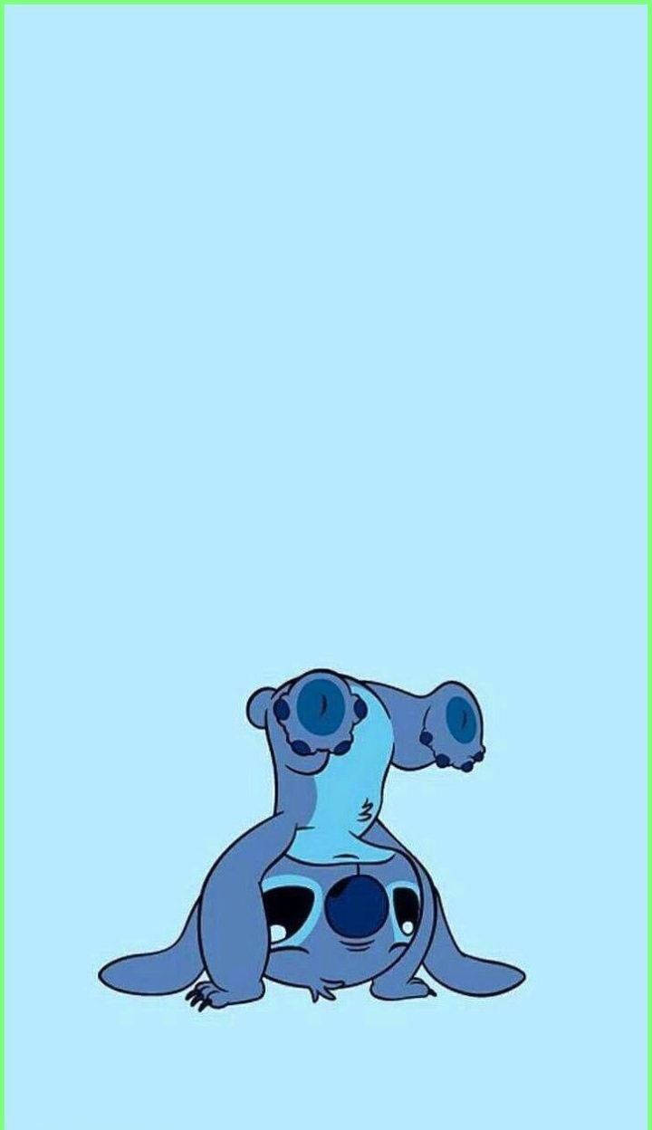 Cute Aesthetic Stitch Handstand