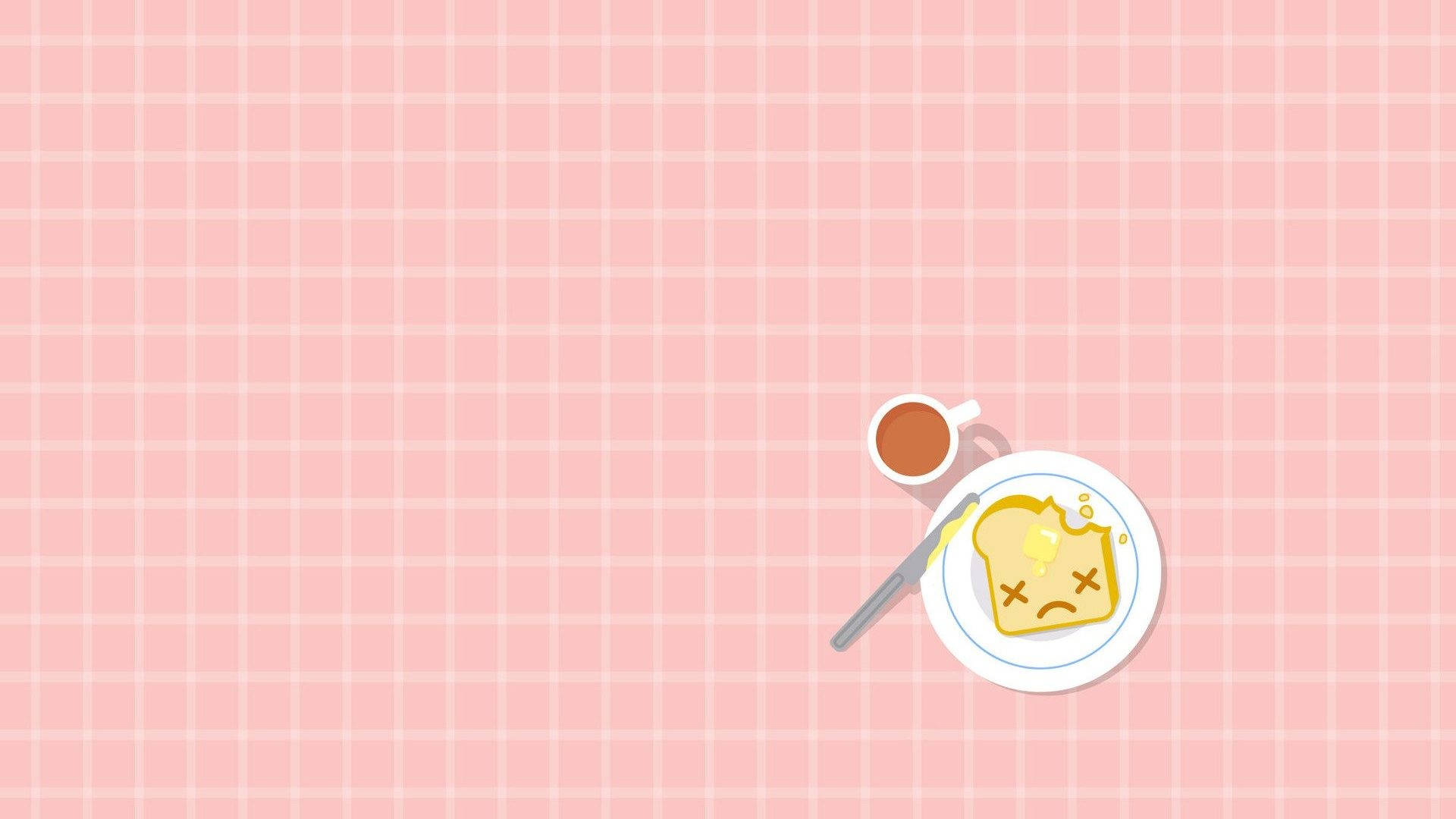Cute Aesthetic Toast Background