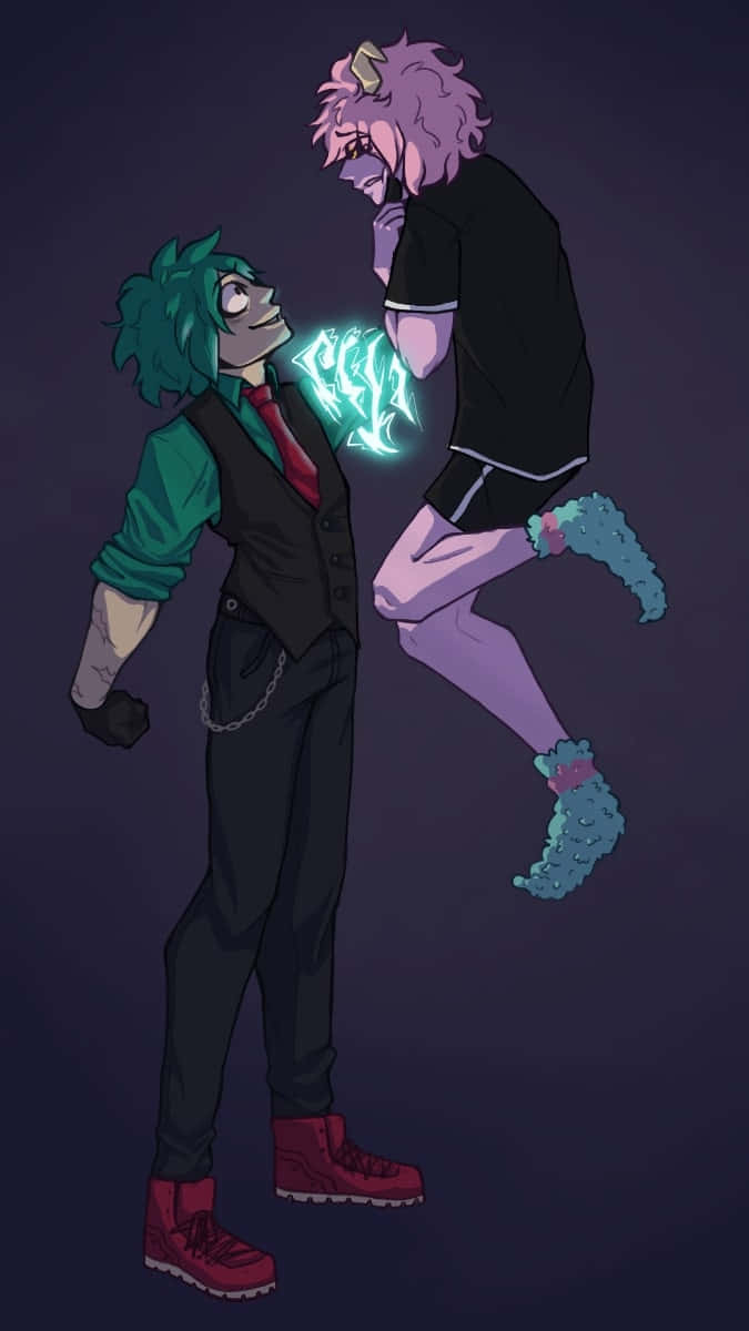Cute And Aesthetic Deku With A Serious Expression