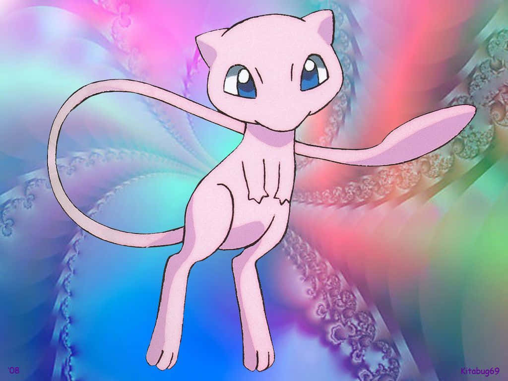 Cute And Charismatic - Meet Mew The Mythical Pokemon Background