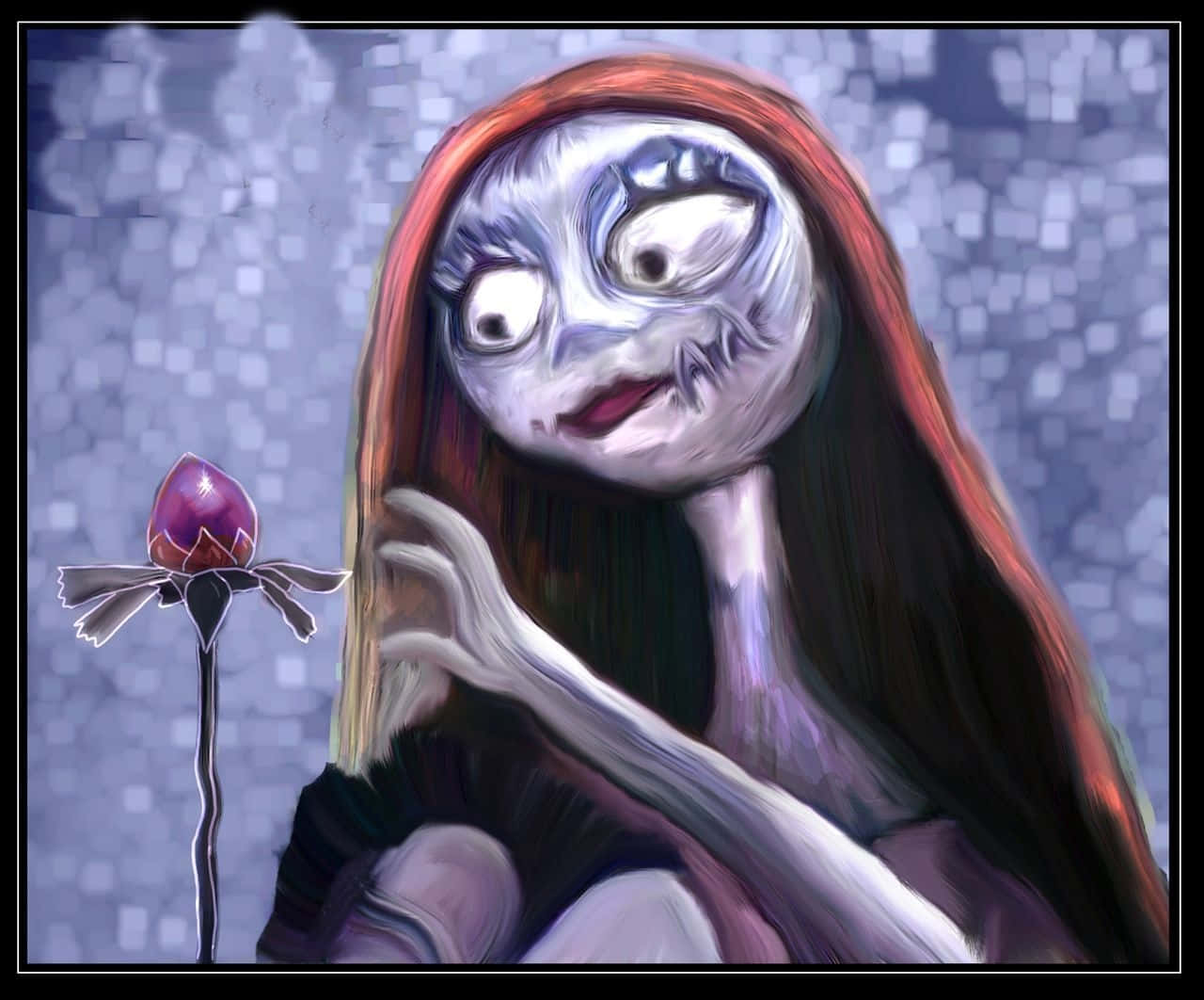 Cute And Curious Sally From The Nightmare Before Christmas Background