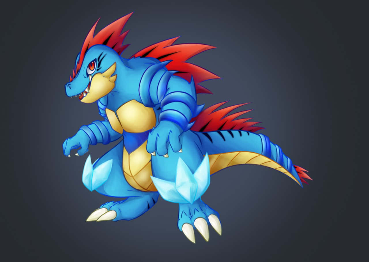 Cute And Hunky Feraligatr Background