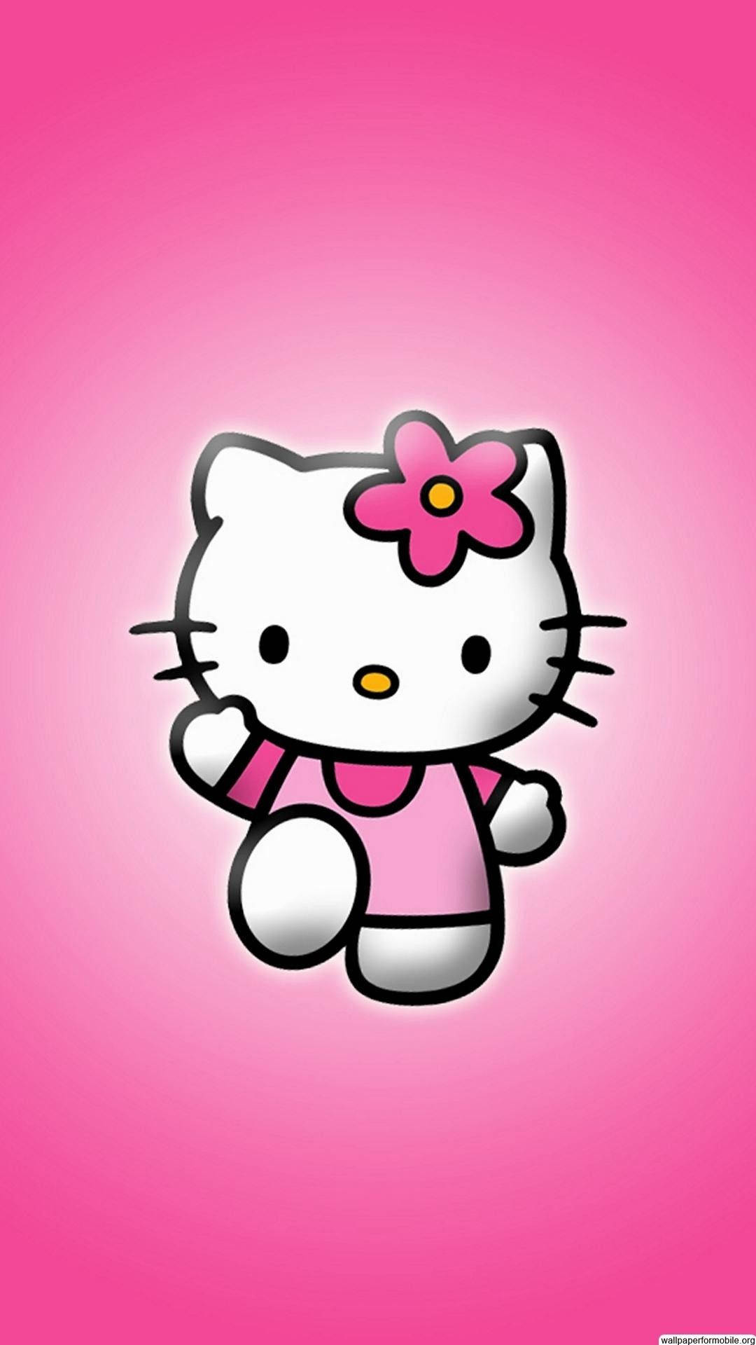 Cute And Pink Hello Kitty Background