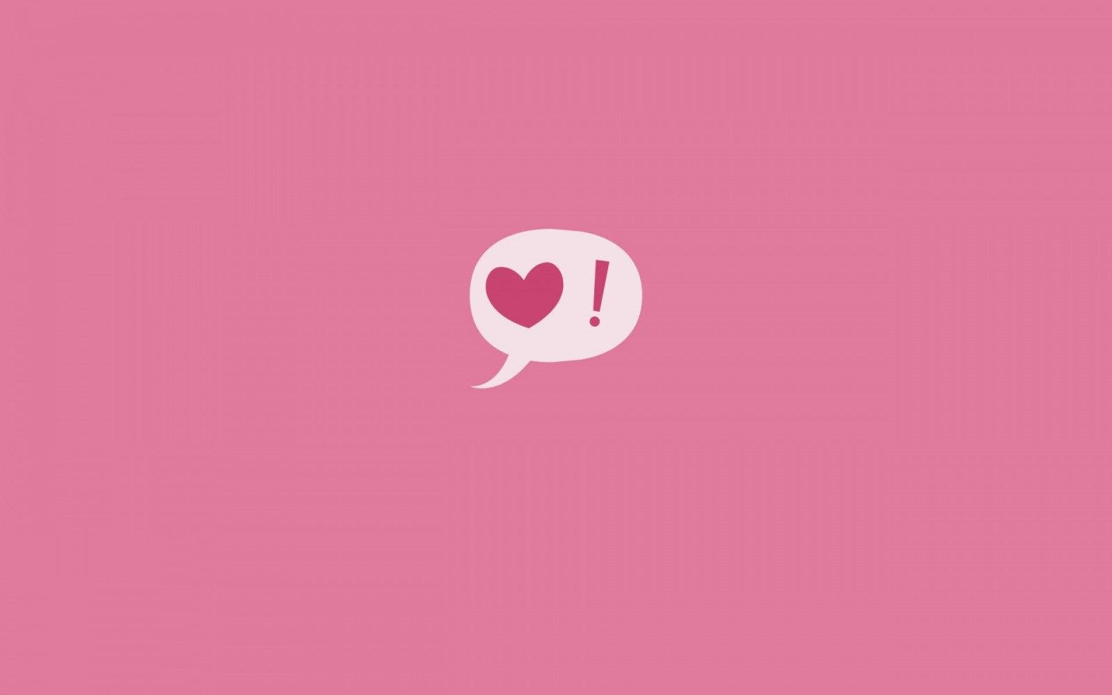 Cute And Pink Small Heart Chat Background Background