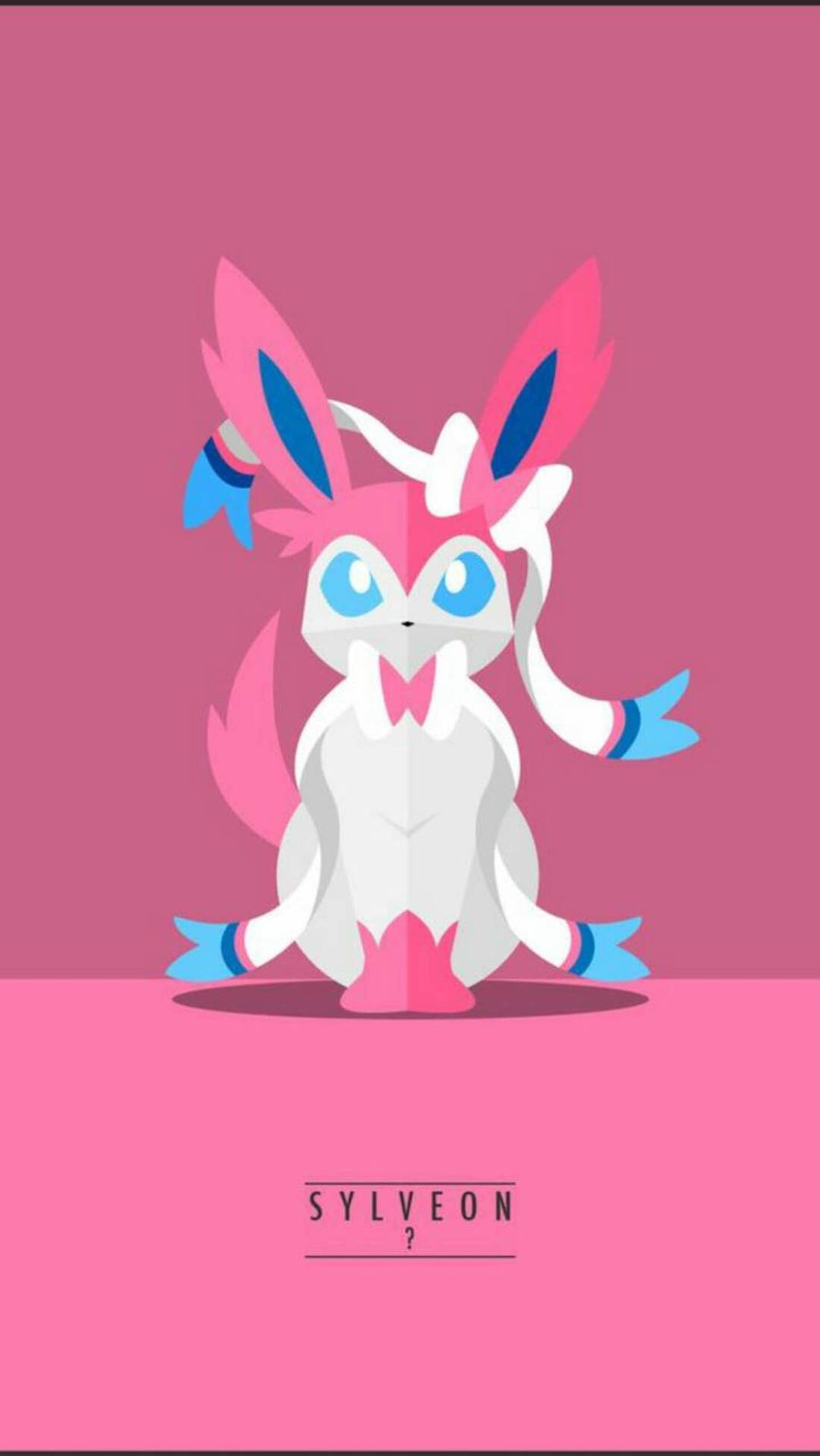 Cute And Pink Sylveon Is Ready To Go Background