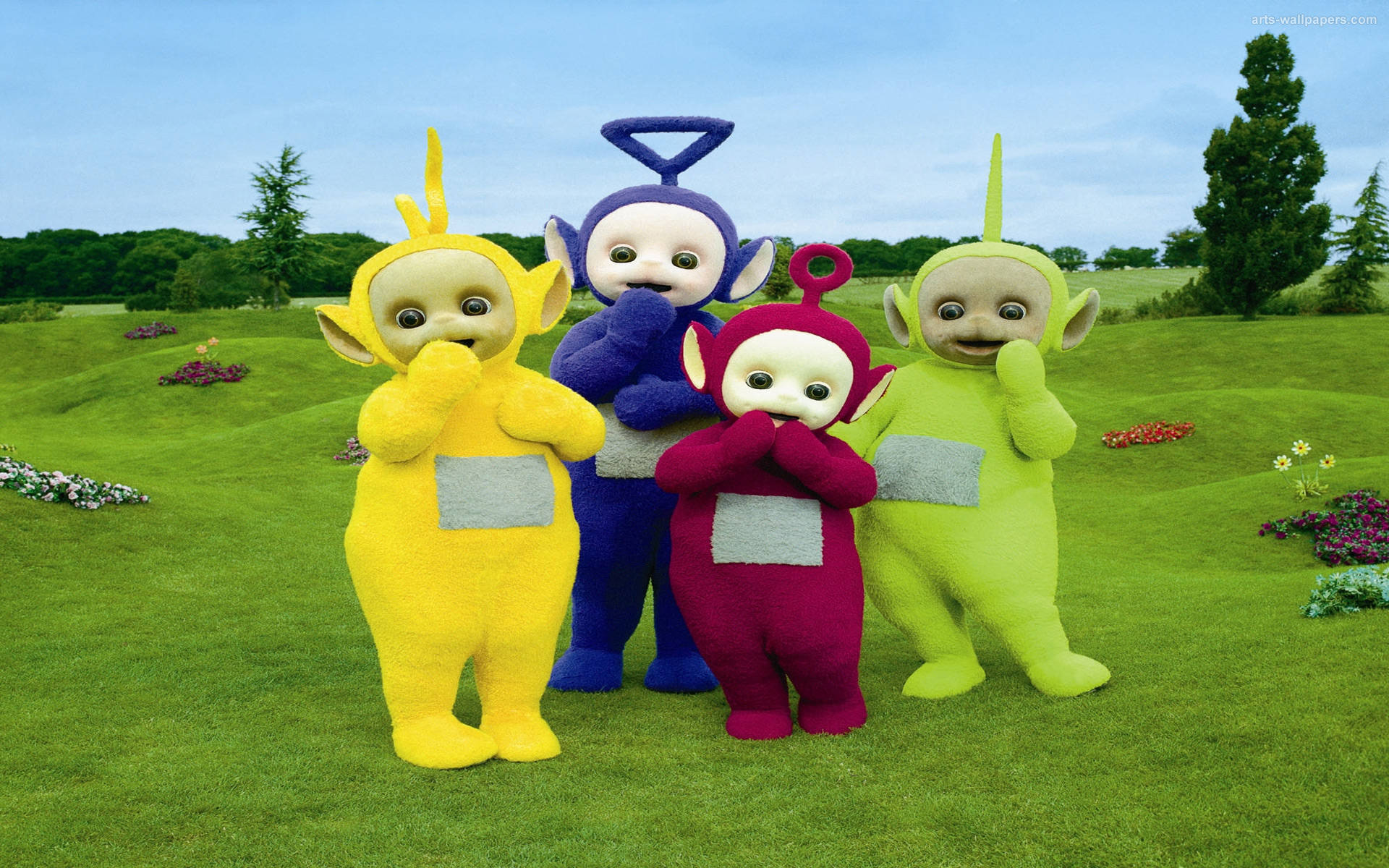 Cute And Shy Teletubbies