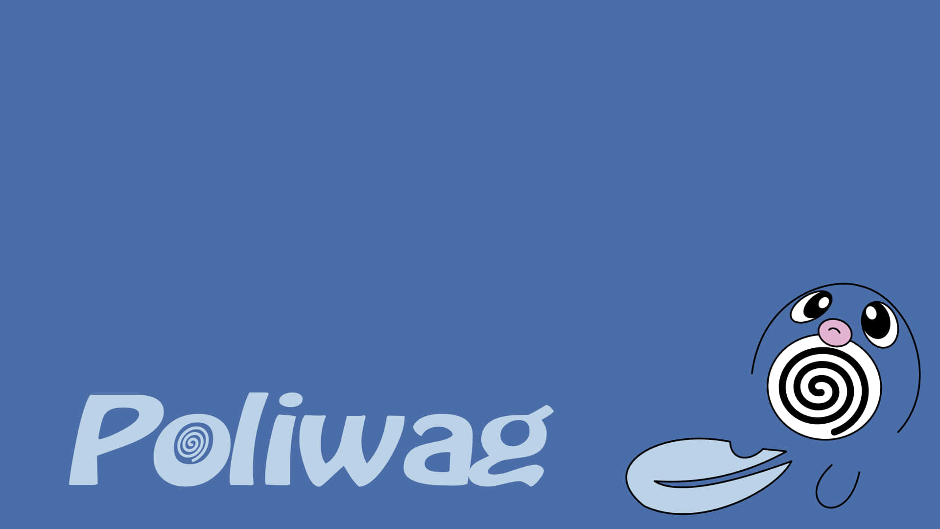 Cute And Simple Poliwag Background