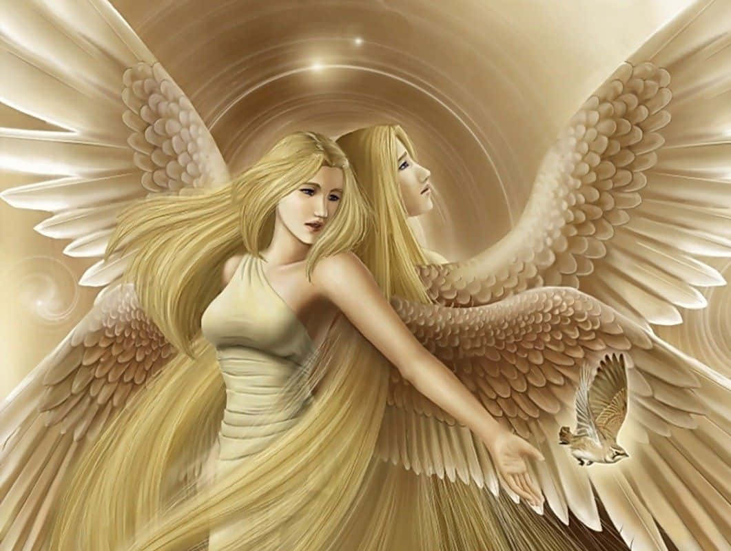 Cute Angel With Golden Blonde Hair