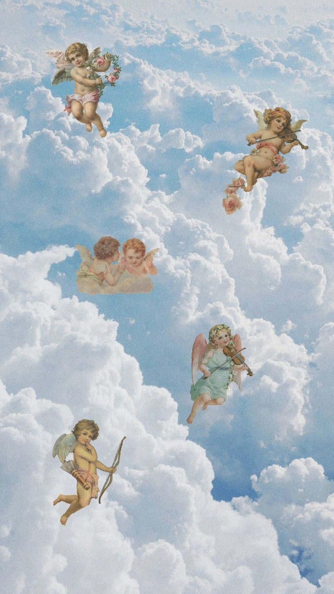 Cute Angels 1080 X 1920 Background