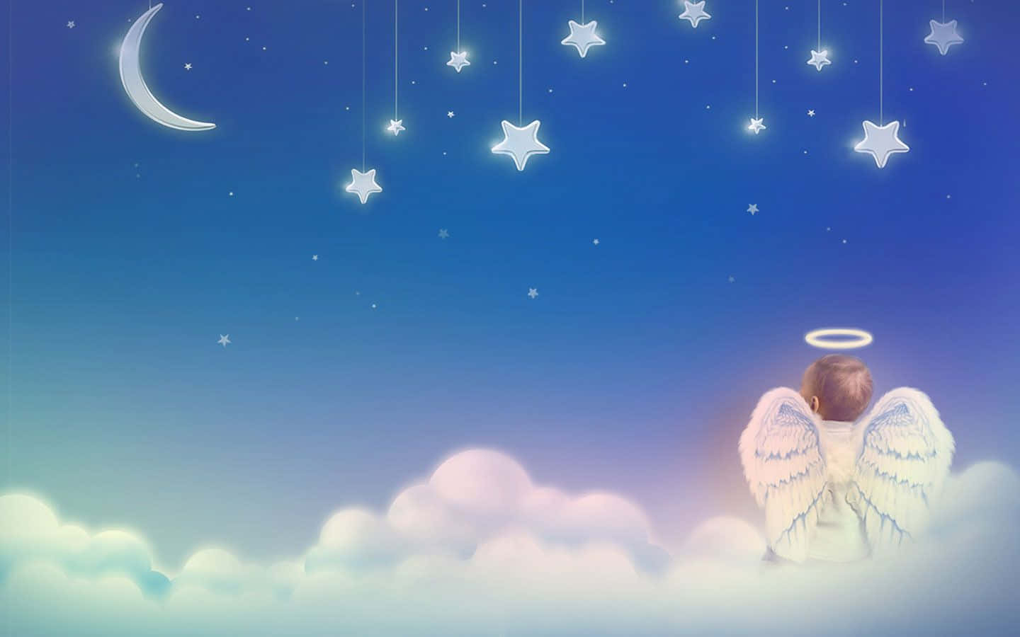 Cute Angels 1440 X 900 Background