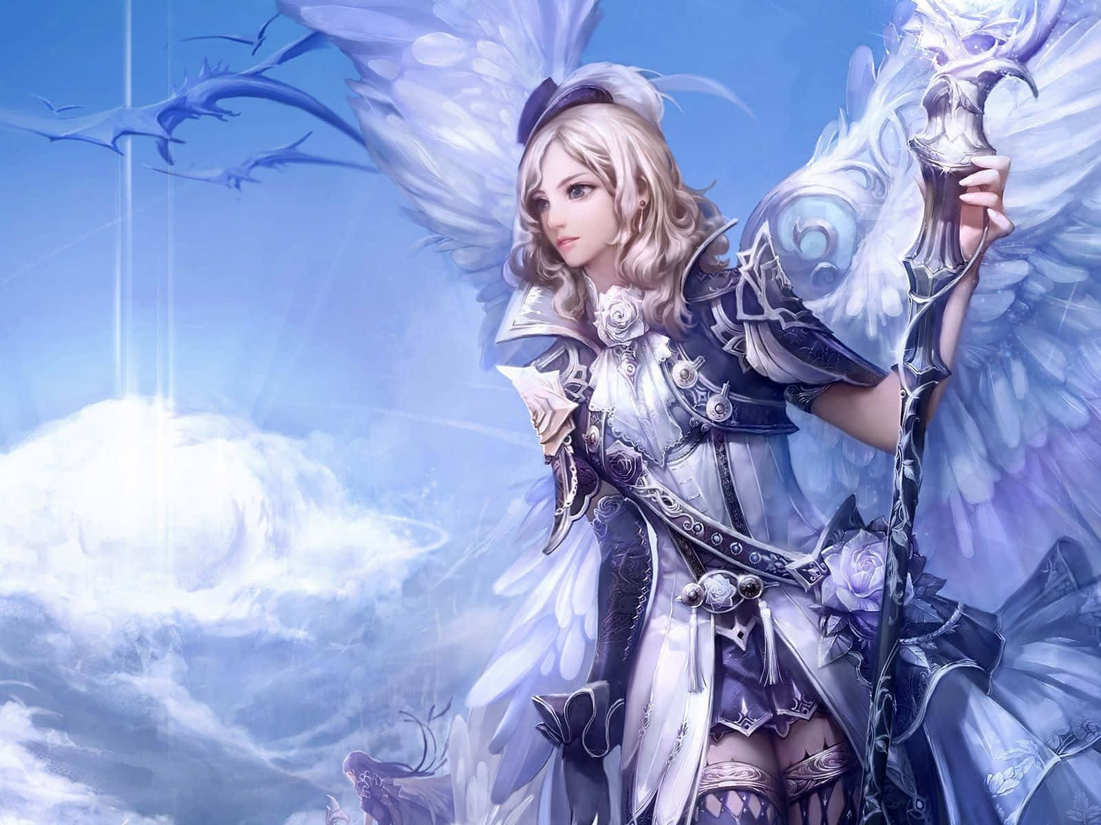 Cute Angels 1600 X 1200 Background