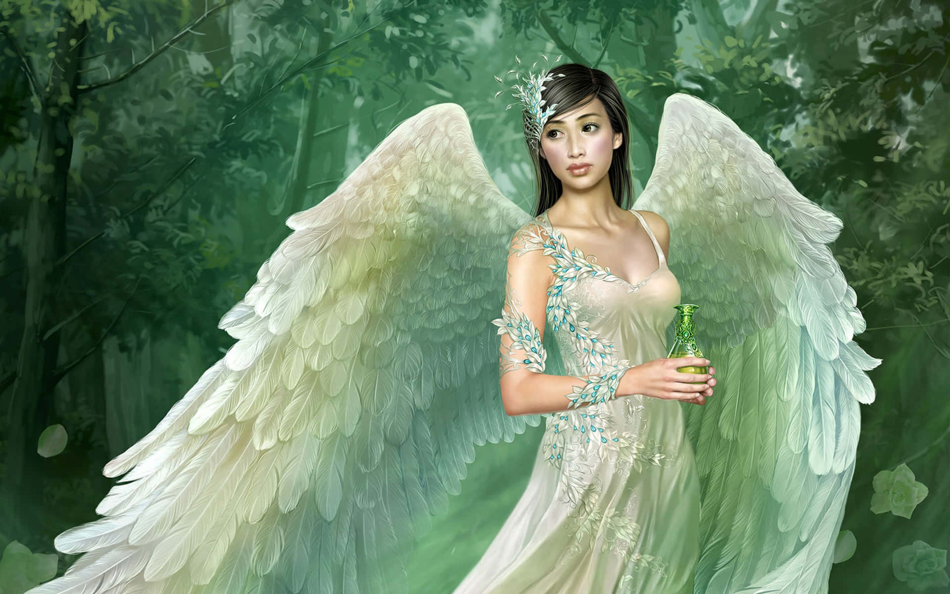 Cute Angels 2560 X 1600 Background