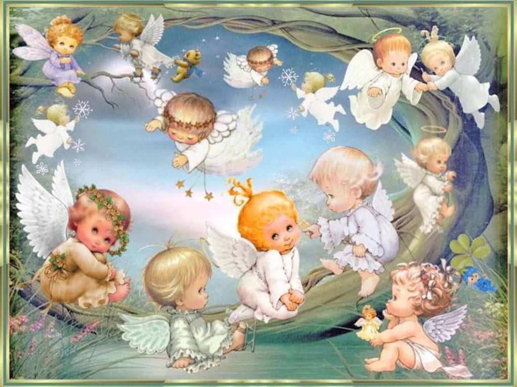Cute Angels Background