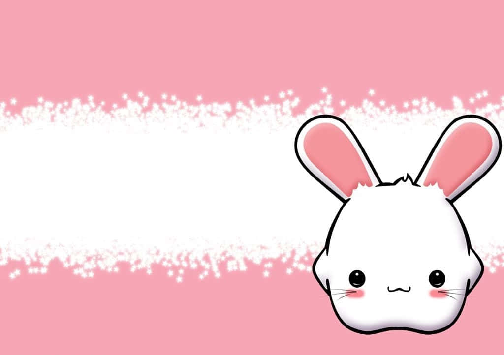 Cute Animals Cartoon Blushing Bunny