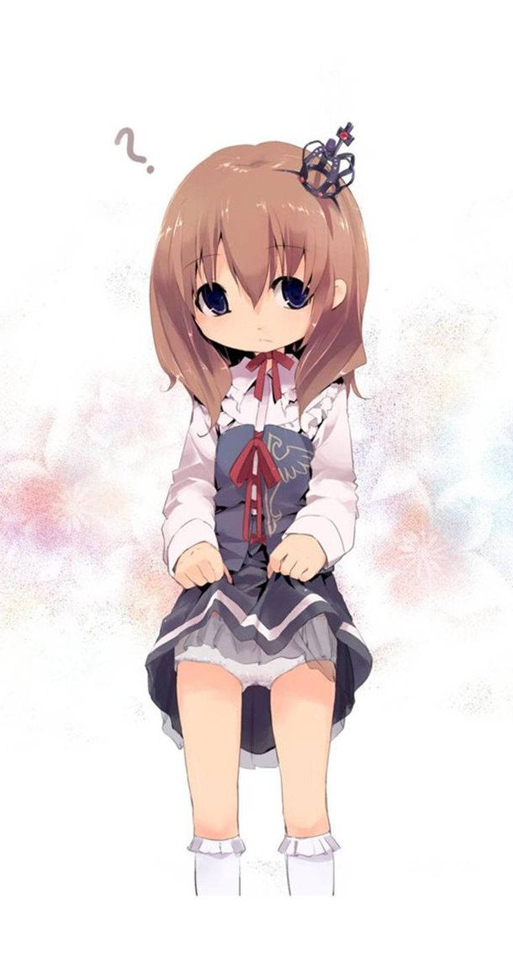 Cute Anime Girl Iphone With Skirt