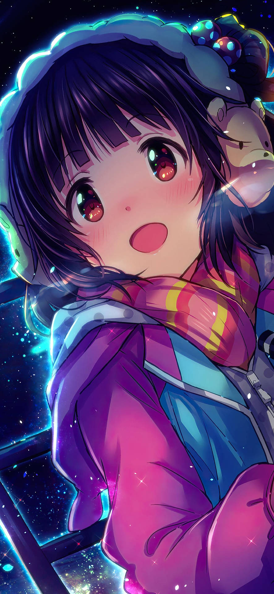 Cute Anime Girl Phone Background