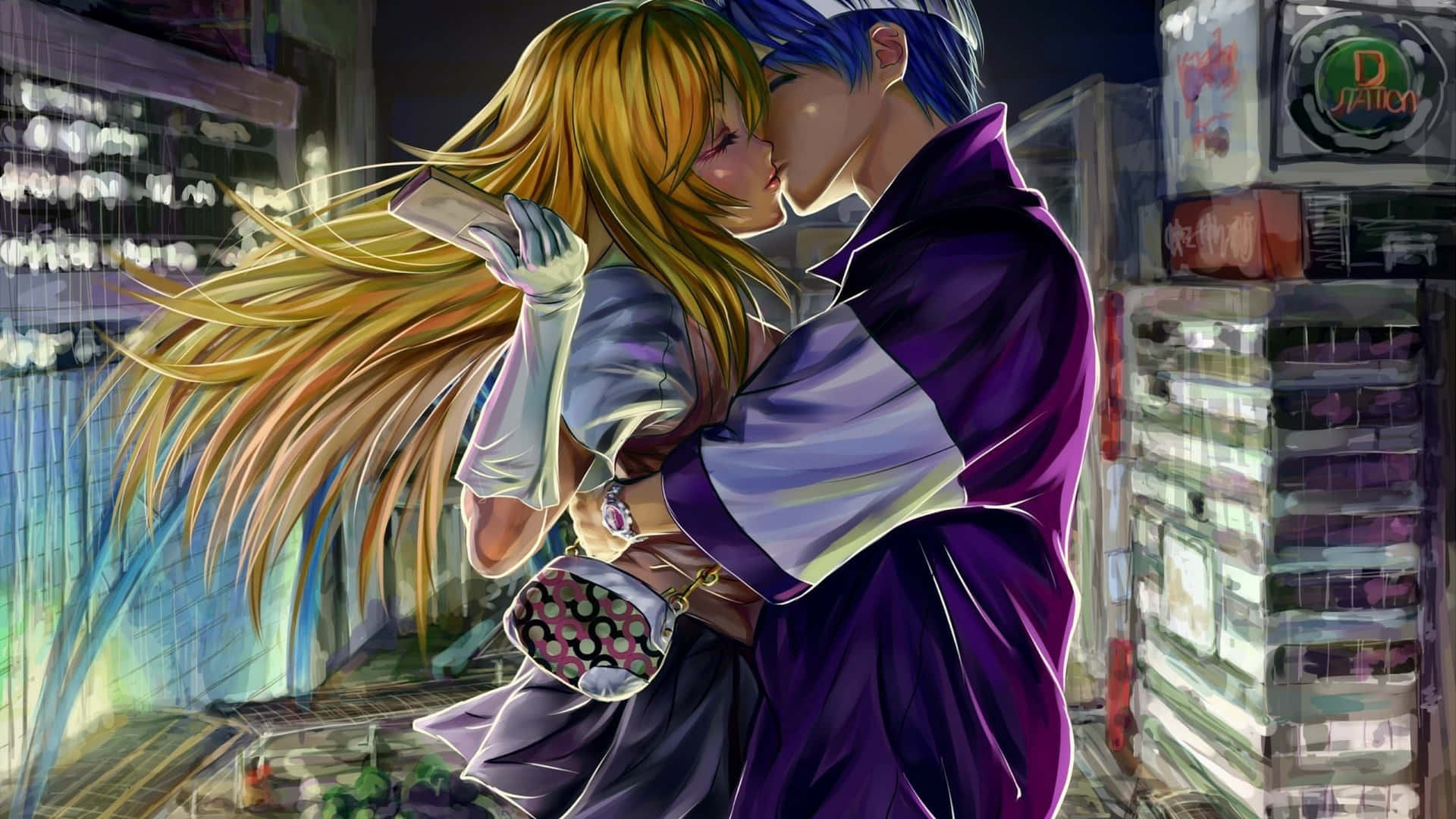 Cute Anime Love Kiss