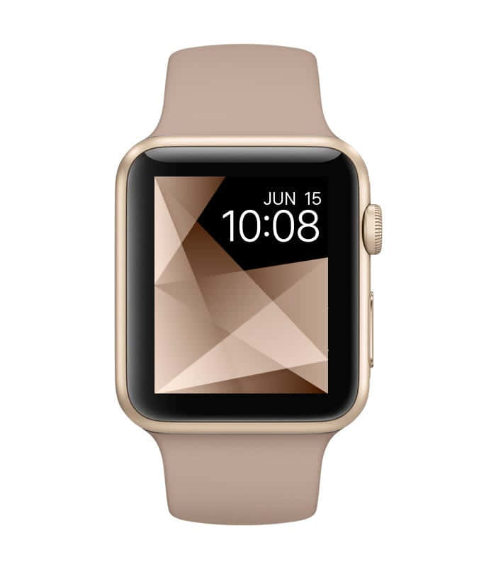 Cute Apple Watch Face Beige Background