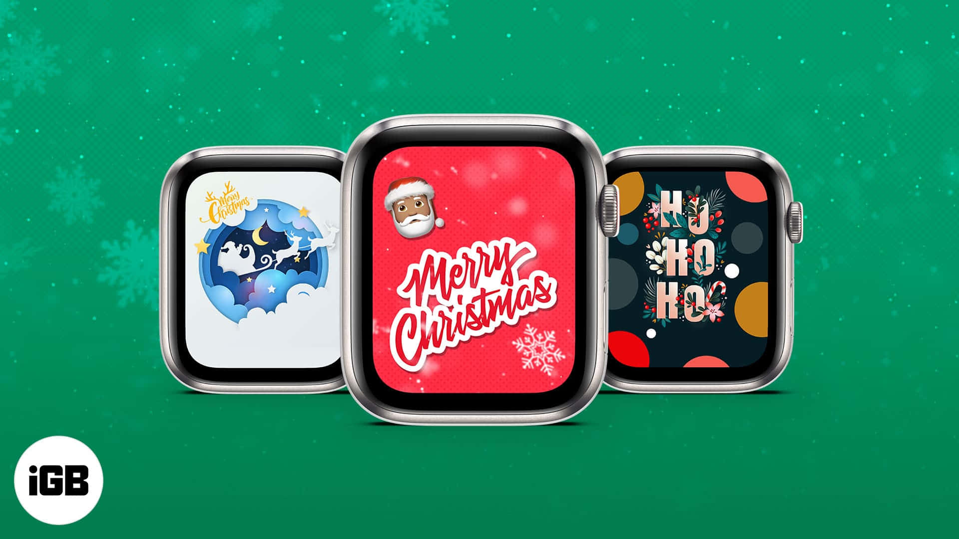 Cute Apple Watch Face Christmas Background