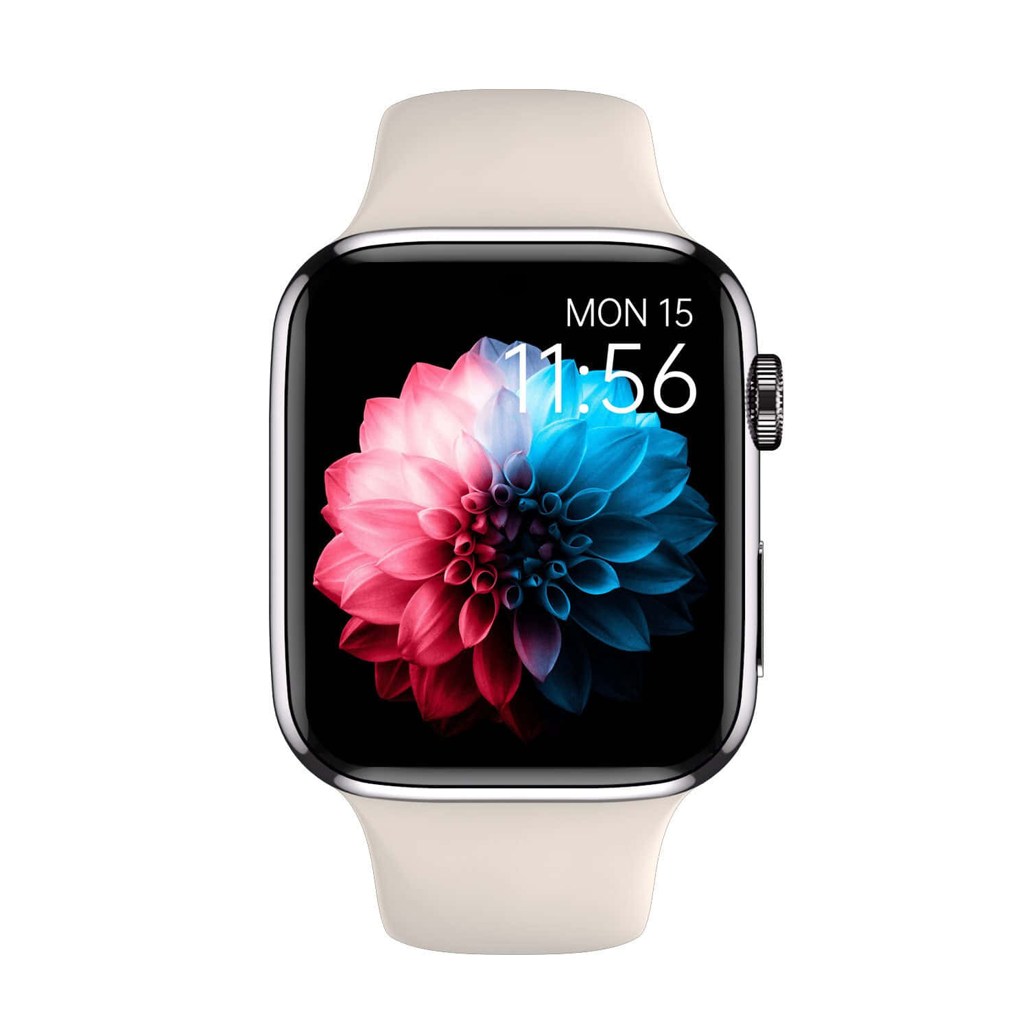 Cute Apple Watch Face Colored Flower Background