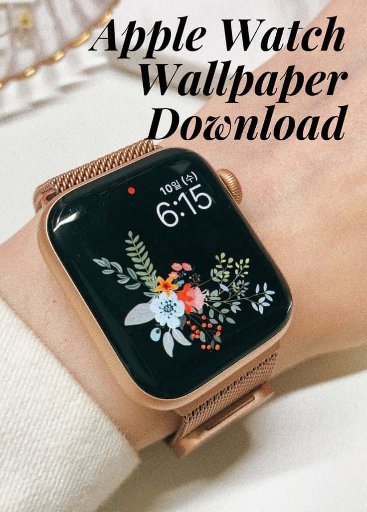 Cute Apple Watch Face Flower Background
