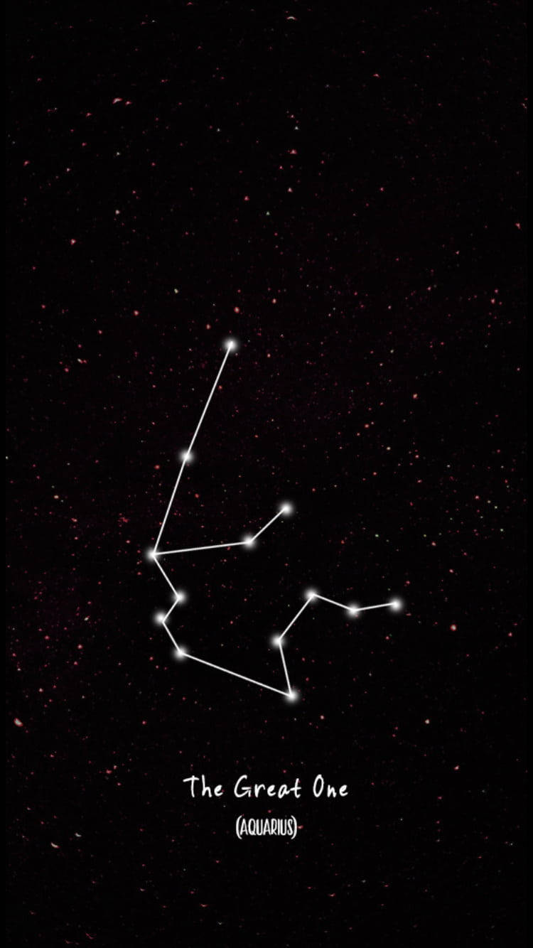 Cute Aquarius Constellation Background