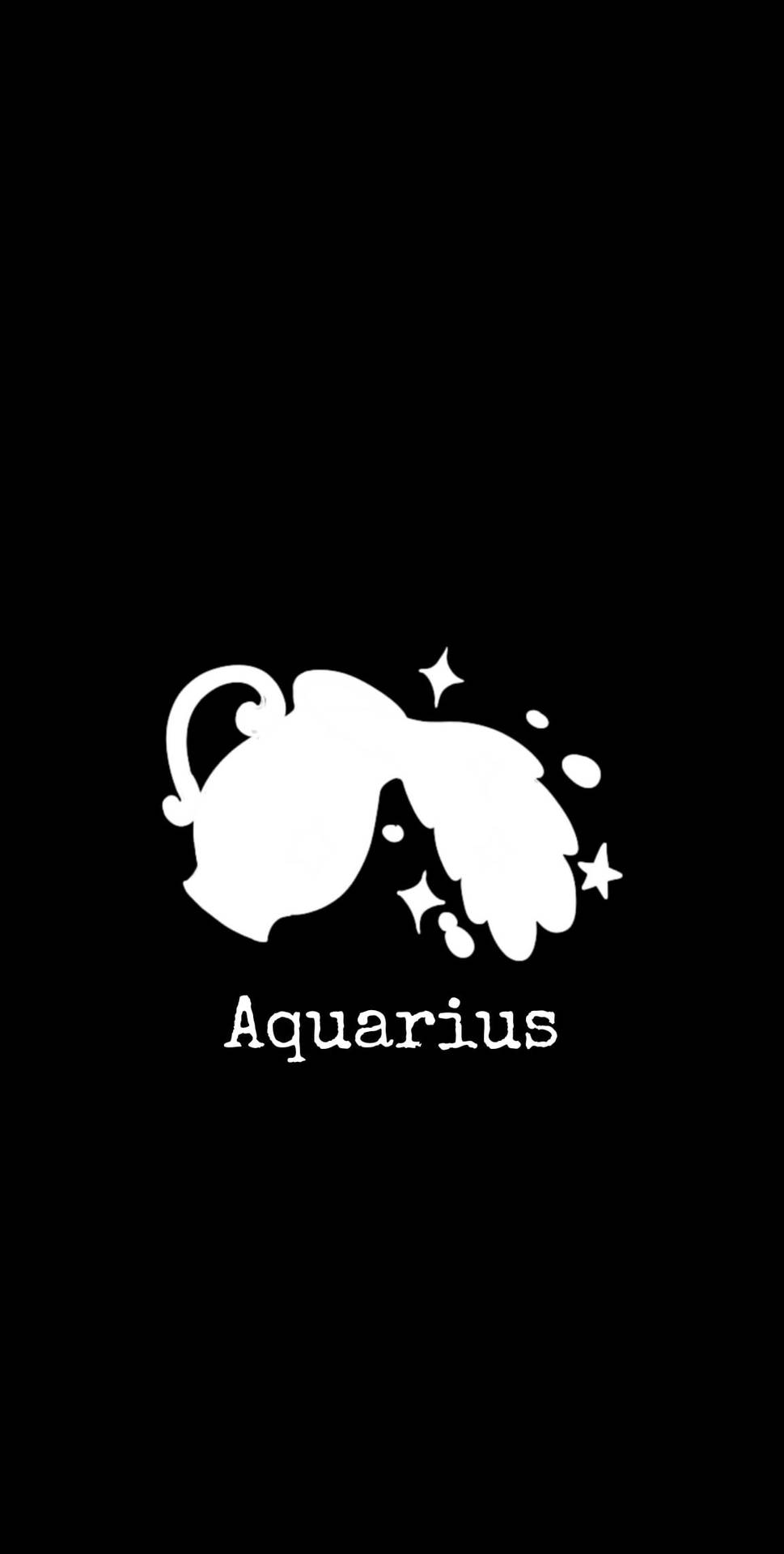 Cute Aquarius Vase Water Background