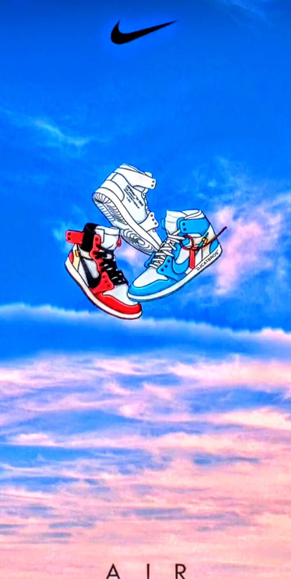 Cute Artwork Of Nike Jordan 1 Background