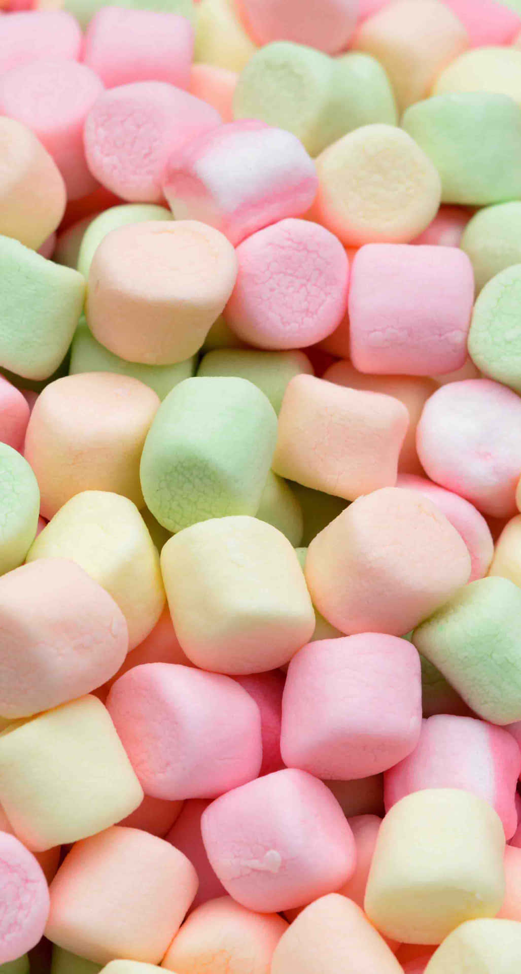 Cute Assorted Marshmallow Phone Background