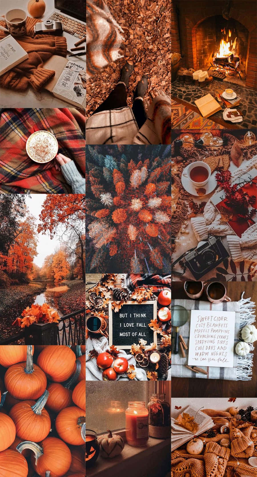 Cute Autumn Cozy Aesthetic Background