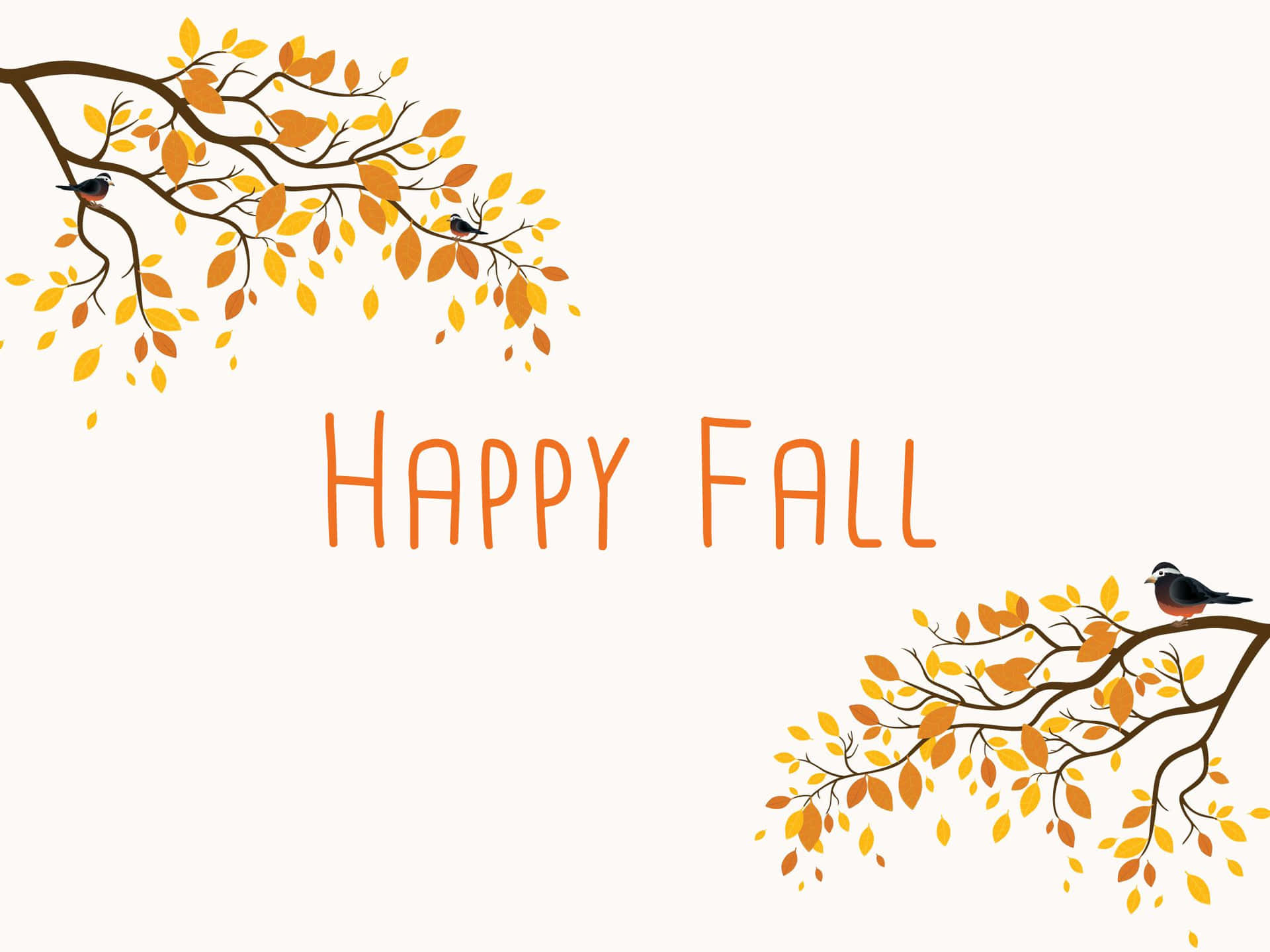 Cute Autumn Desktop Theme Display Background