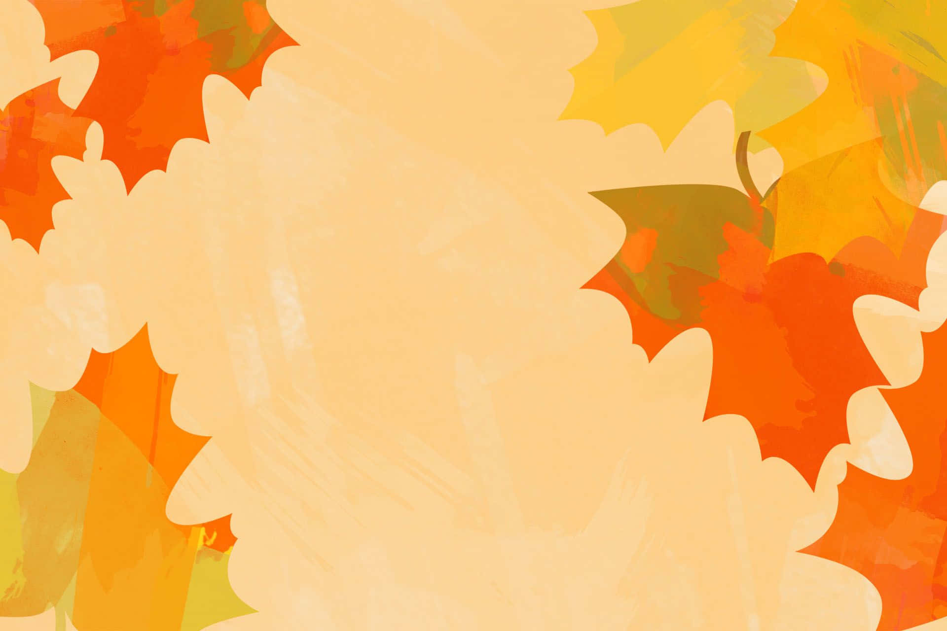 Cute Autumn Desktop Theme Display Background