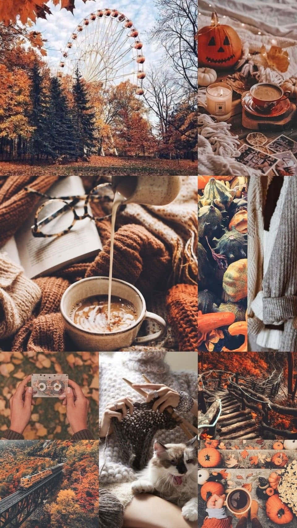 Cute Autumn Holiday Vibe Background