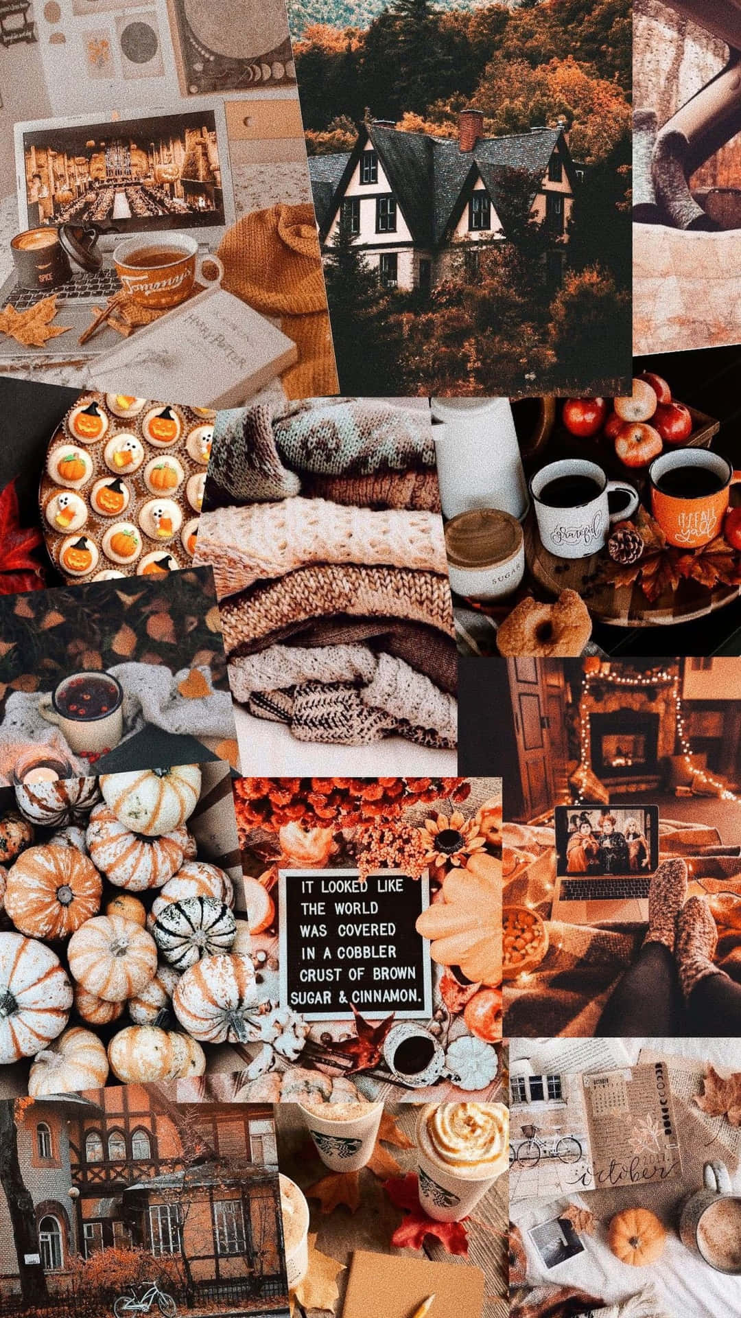 Cute Autumn Treats Background