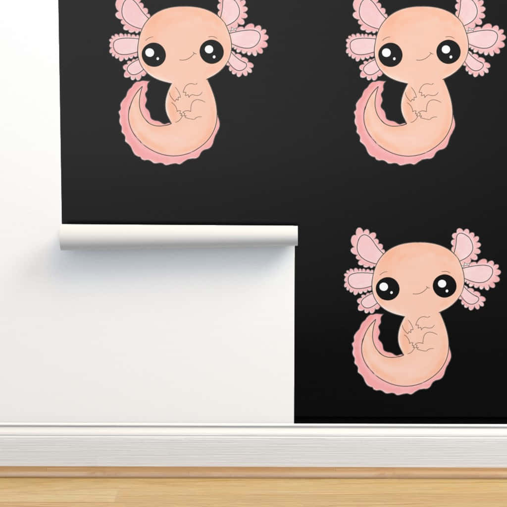 Cute Axolotl Wall Cover Decoration Background