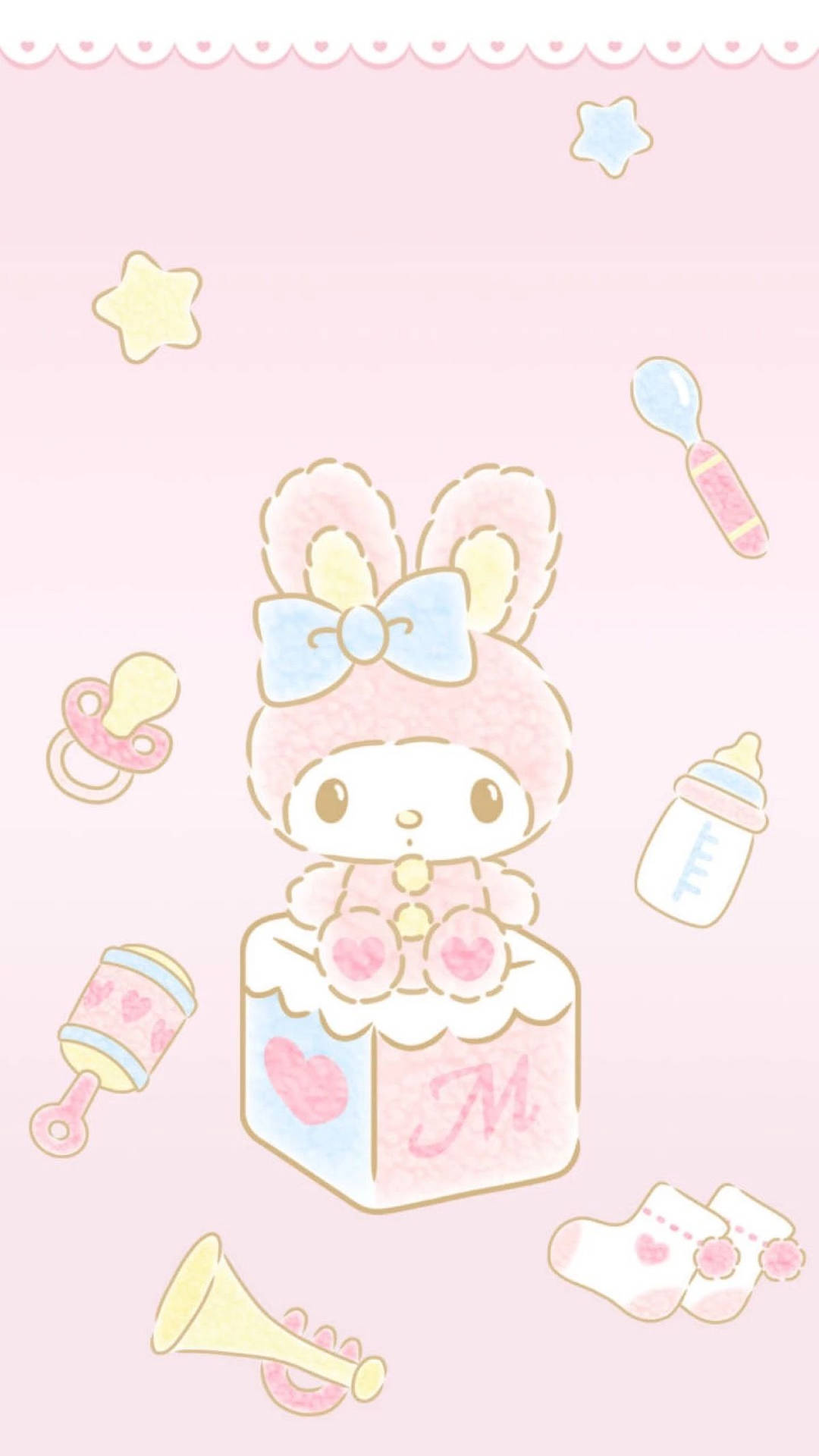 Cute Baby My Melody Background