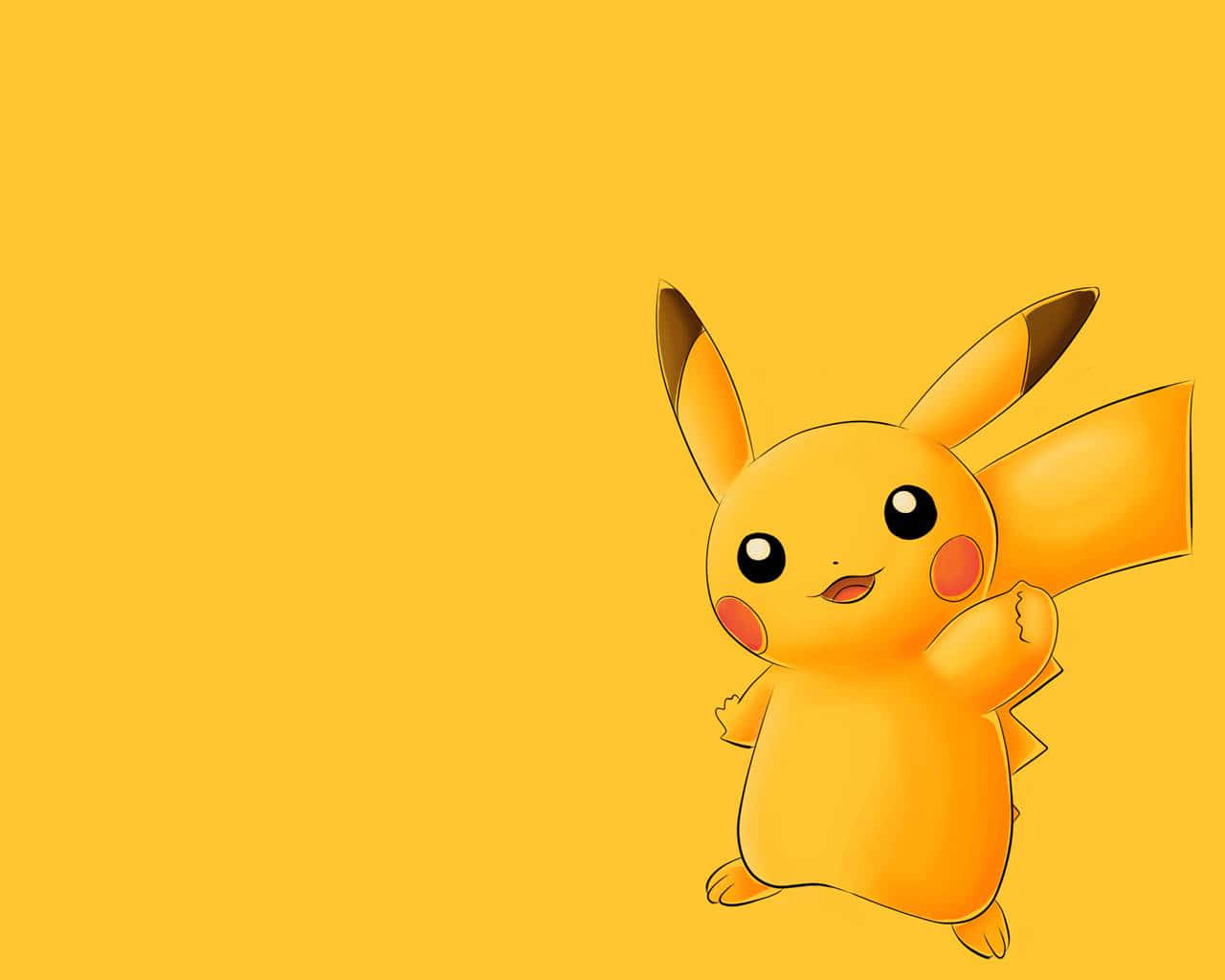 Cute Baby Pikachu Anime Yellow