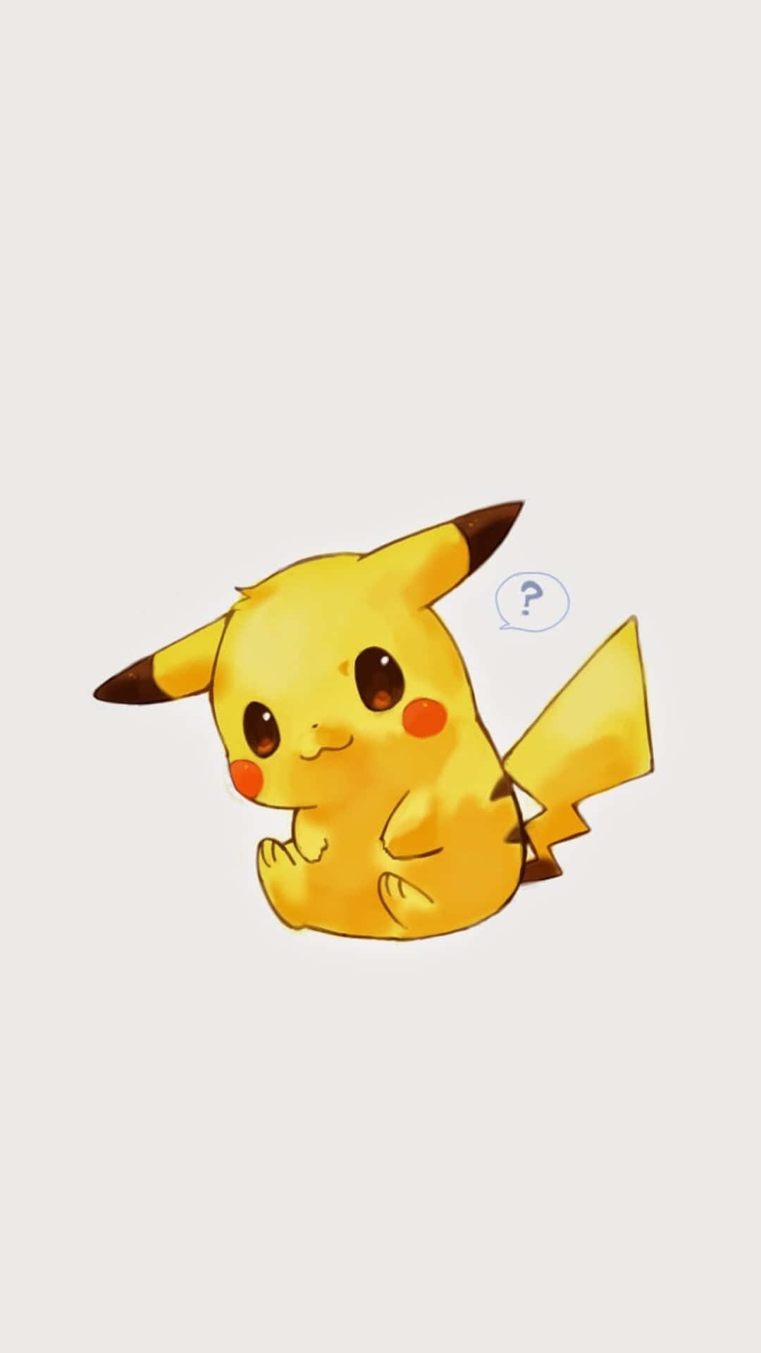 Cute Baby Pikachu Sitting Background