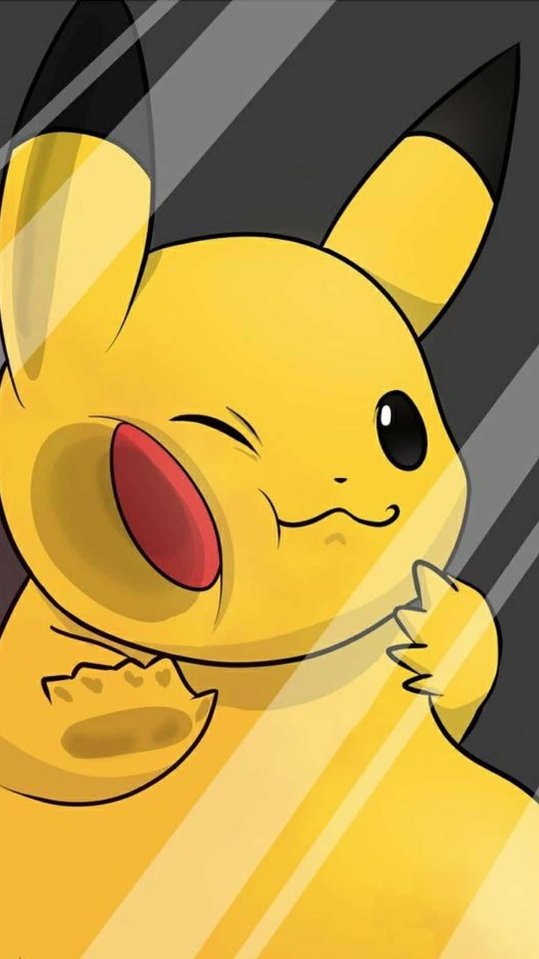 Cute Baby Pikachu Winks Background