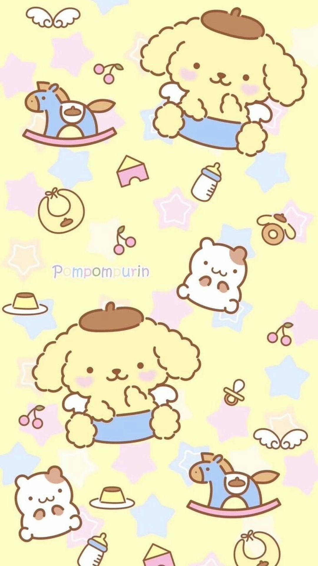 Cute Baby Pompompurin Background