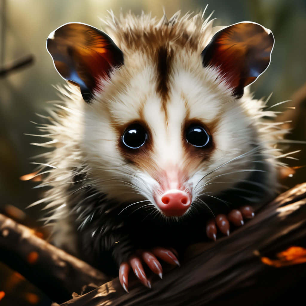 Cute Baby Possum Illustration