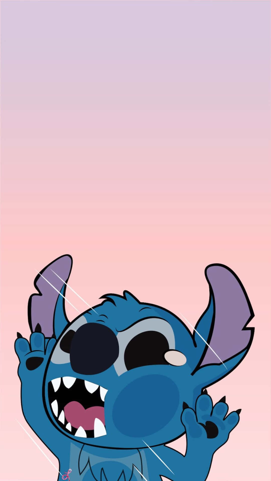 Cute Baby Stitch On Glass