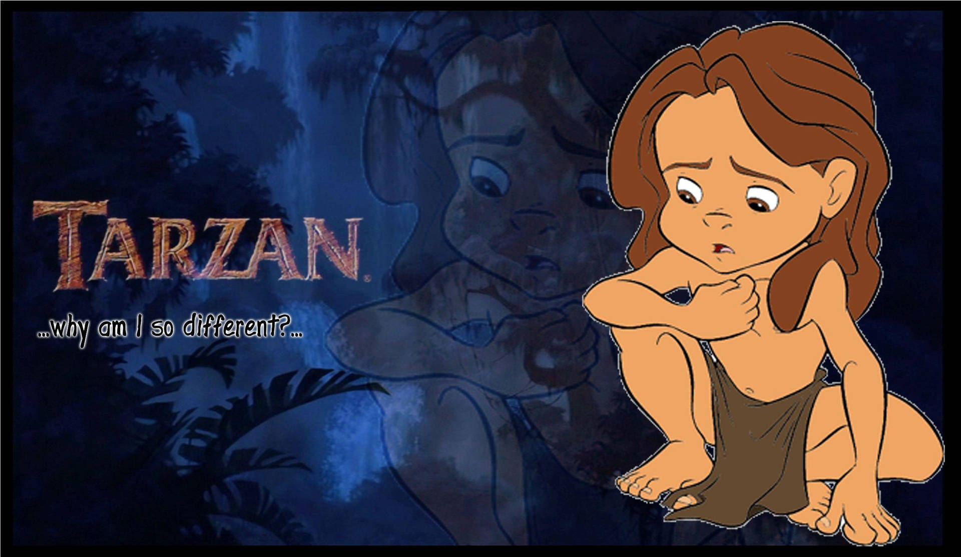 Cute Baby Tarzan Background