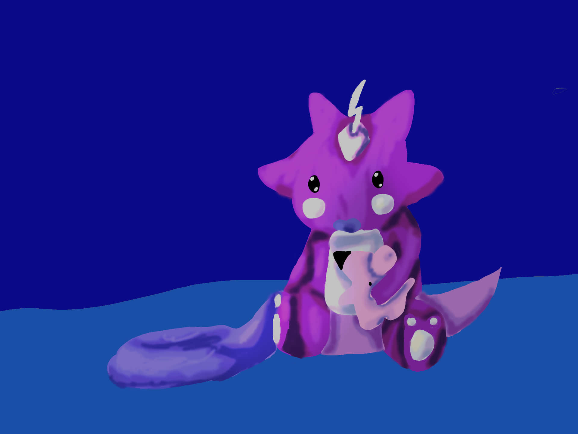 Cute Baby Toxel Desktop Background