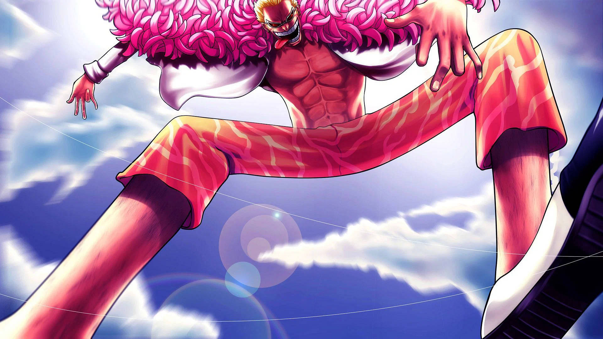 Cute Baddie Doflamingo Background