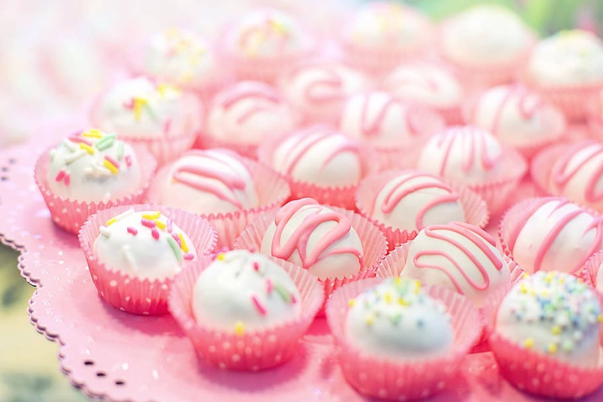 Cute Bakery Cupcake Background
