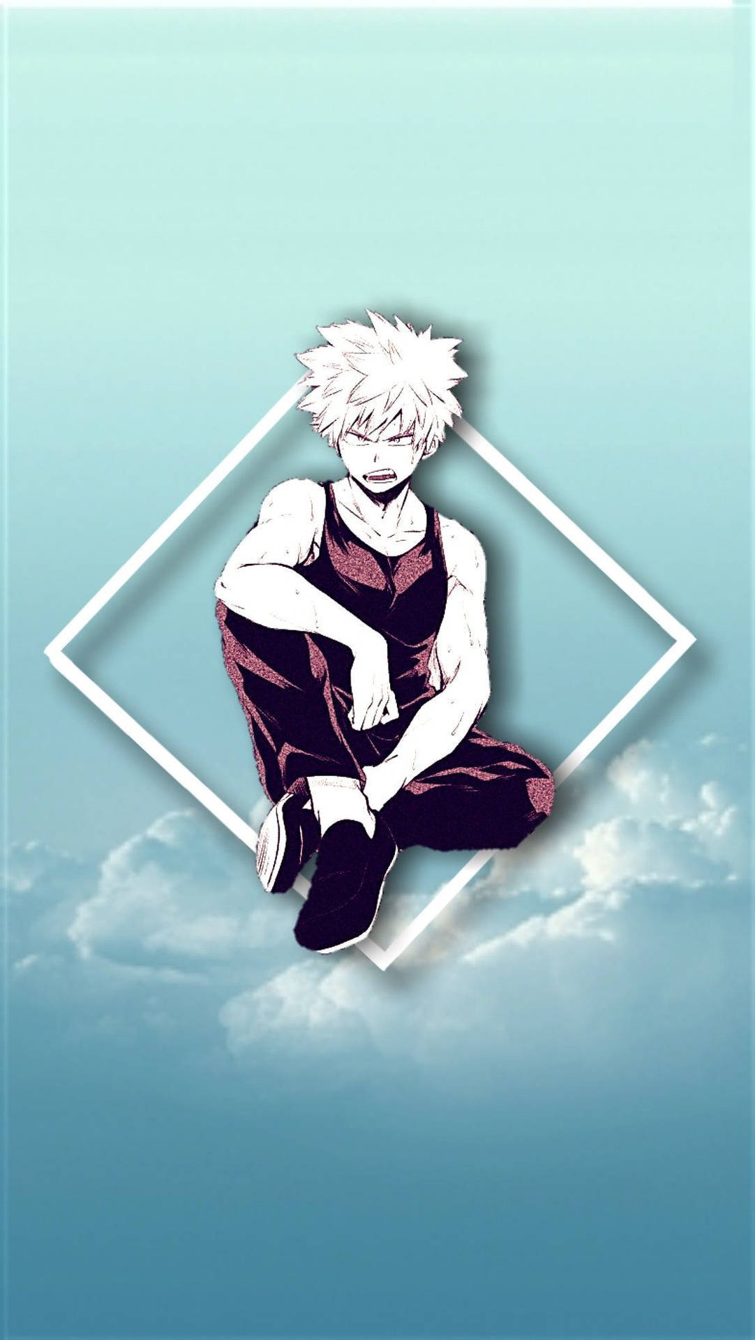 Cute Bakugo Diamond Sky Background